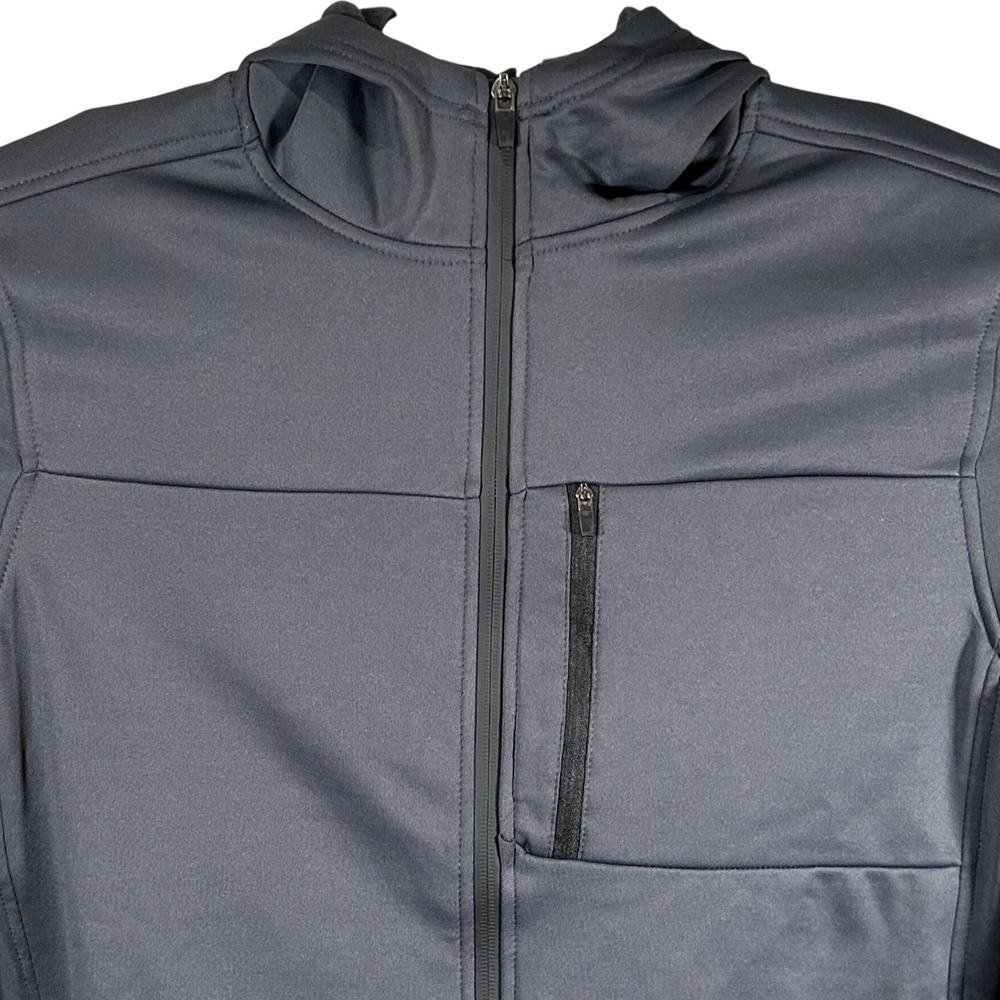 LEG3ND Discovery Mens Full Zip Hooded Jacket Carbon Gray Size Medium New